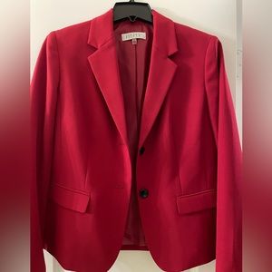 Red blazer jacket with lining